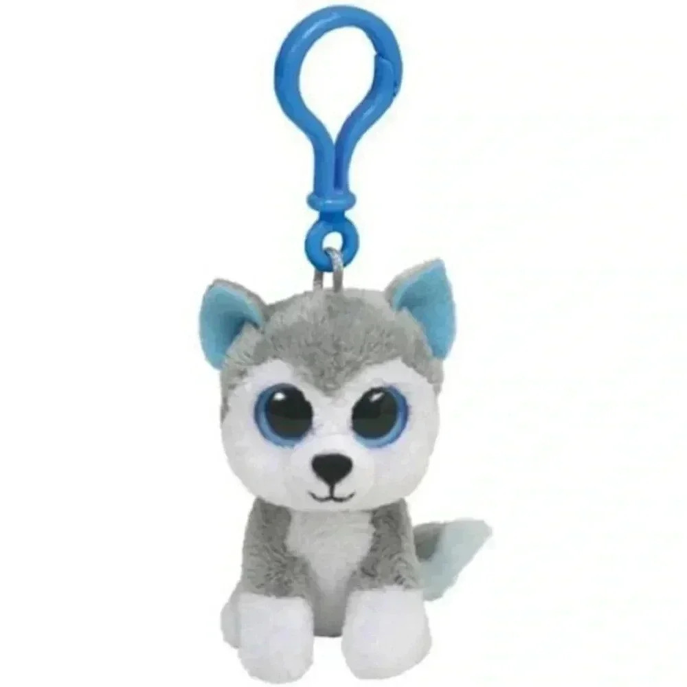 TY Beanie Boos - SLUSH the Husky Dog (Glitter Eyes) (Key Clip - 3 inch)